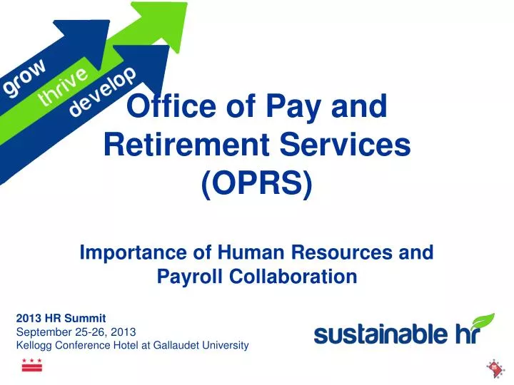 office of pay and retirement services oprs importance of human resources and payroll collaboration