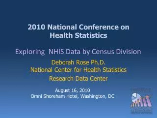 2010 National Conference on Health Statistics