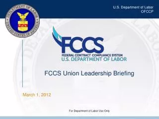 FCCS Union Leadership Briefing