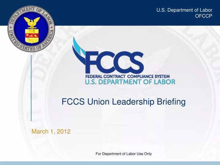 fccs union leadership briefing