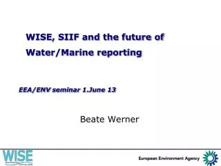EEA/ENV seminar 1.June 13