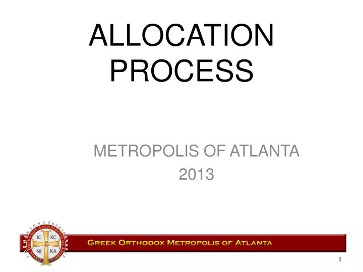 allocation process
