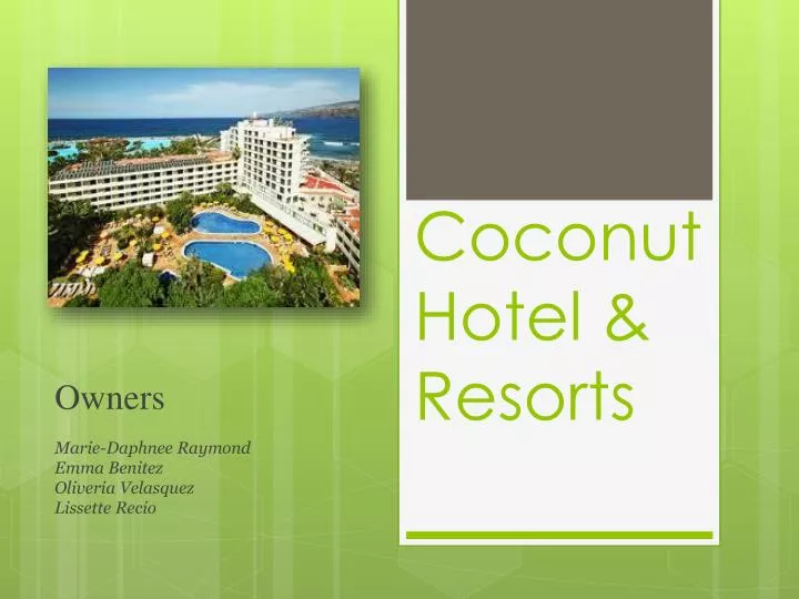 coconut hotel resorts