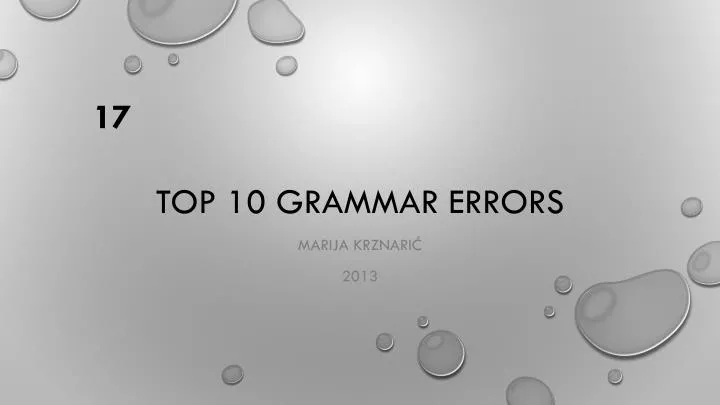 top 10 grammar errors