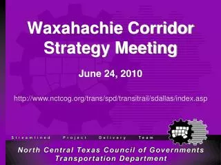 Waxahachie Corridor Strategy Meeting