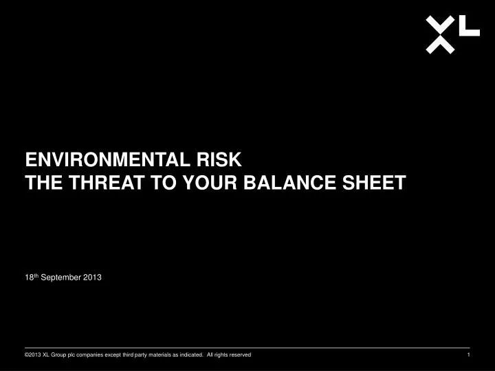 environmental risk the threat to your balance sheet