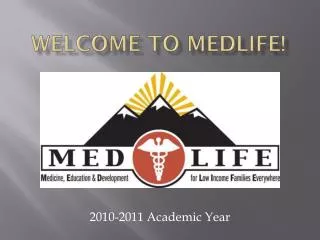 Welcome to MEDLIFE!