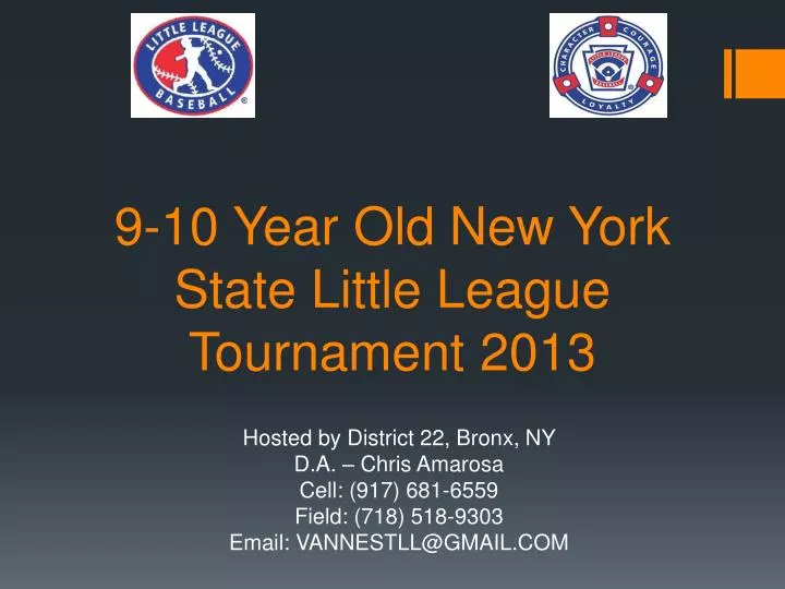9 10 year old new york state little league tournament 2013