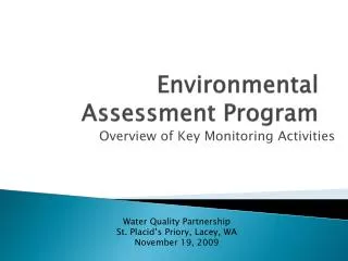 Environmental Assessment Program