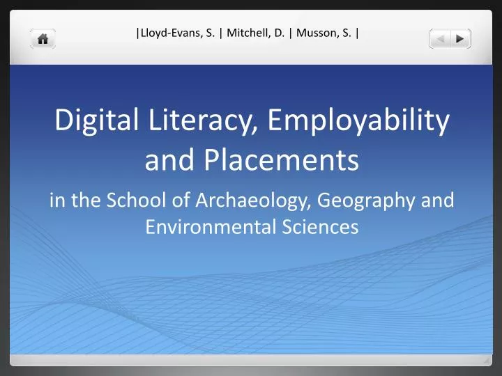 digital literacy employability and placements