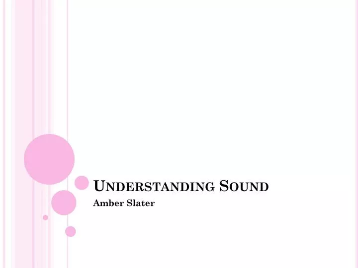 understanding sound