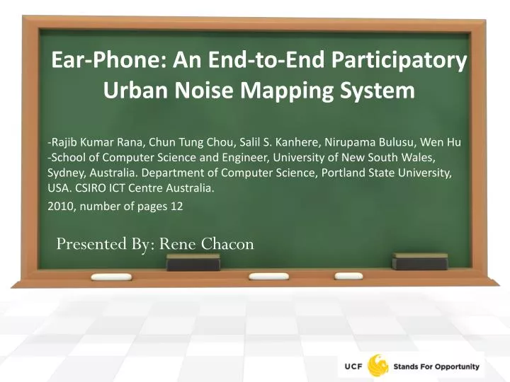 ear phone an end to end participatory urban noise mapping system