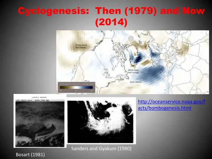 cyclogenesis then 1979 and now 2014