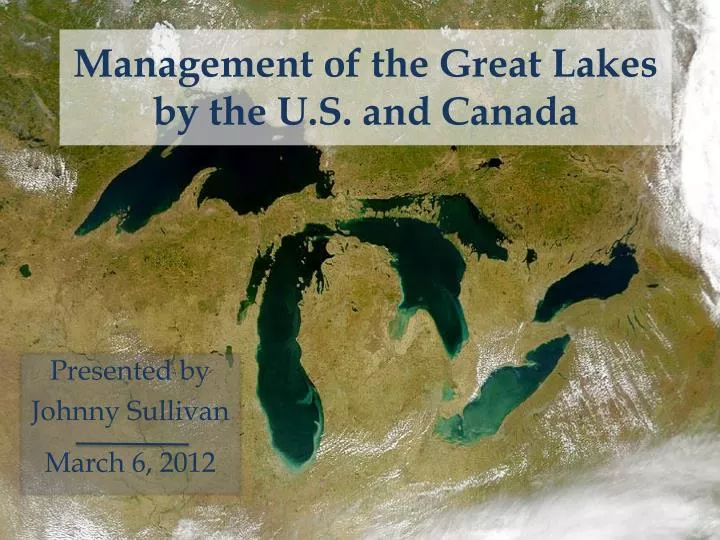 management of the great lakes by the u s and canada