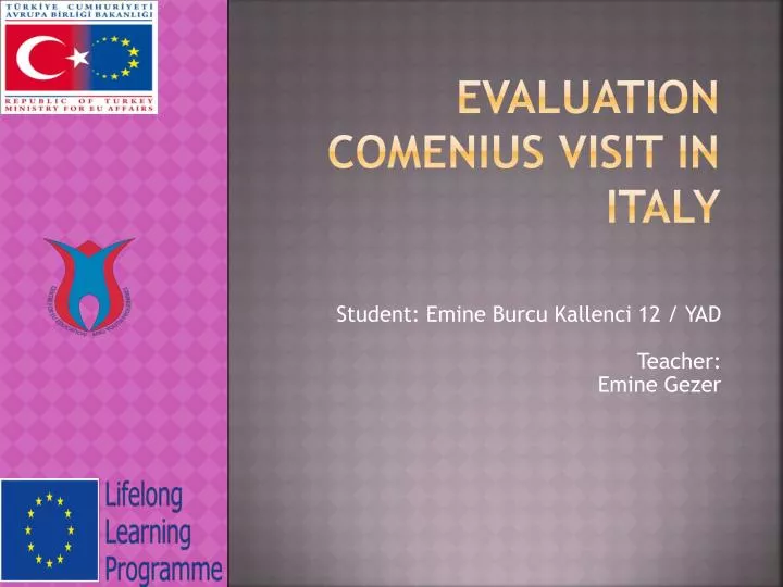 evaluation comenius visit in italy