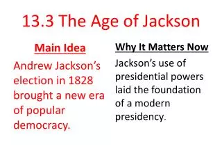 13.3 The Age of Jackson