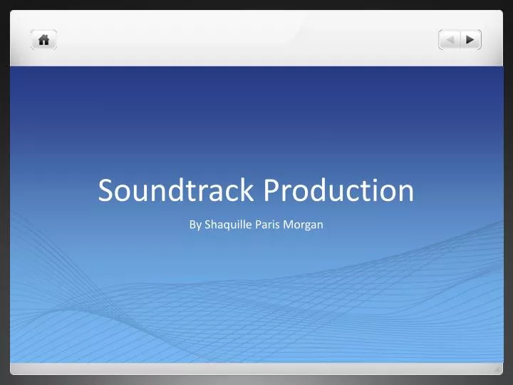 soundtrack production