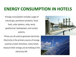 ENERGY CONSUMPTION IN HOTELS