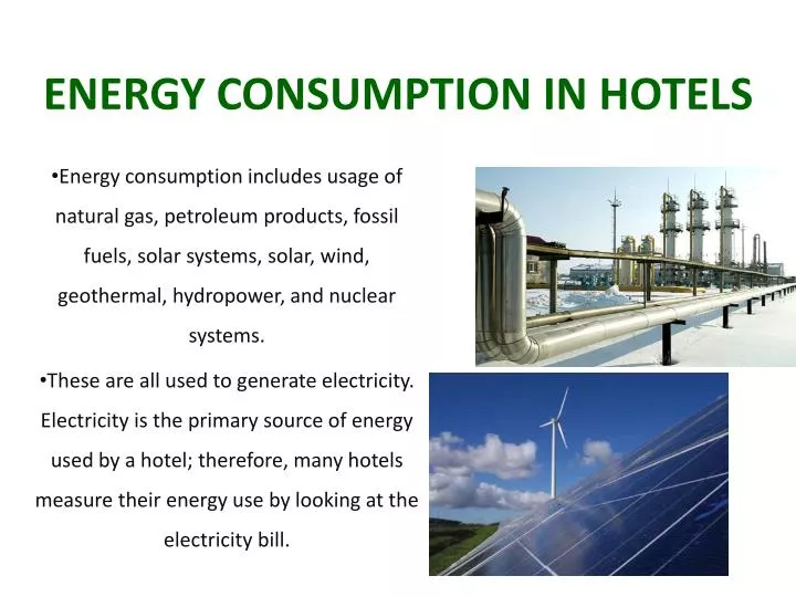 energy consumption in hotels