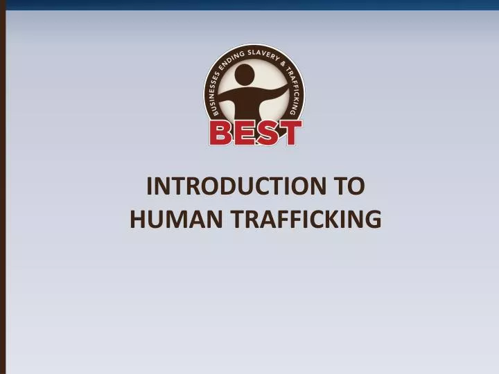 introduction to human trafficking