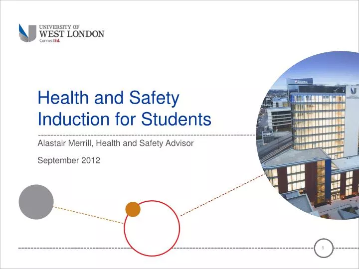 health and safety induction for students