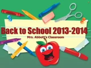 Back to School 2013-2014