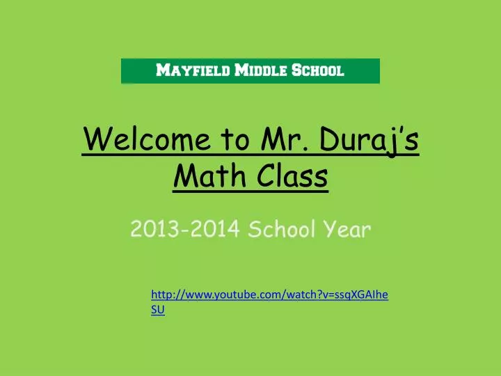 welcome to mr duraj s math class