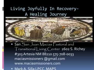 Living Joyfully In Recovery- A Healing Journey