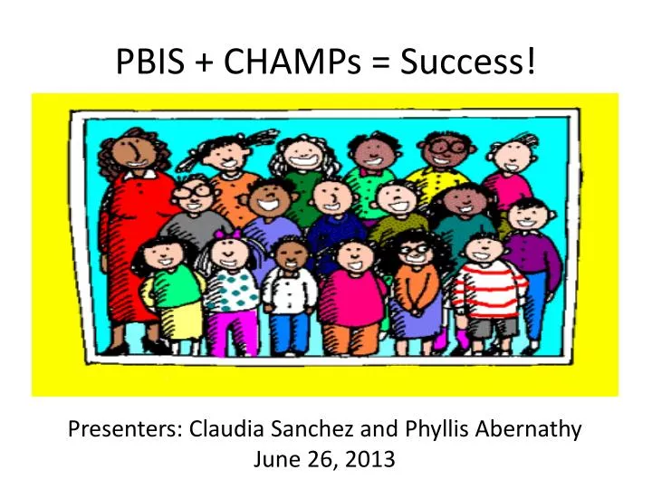 pbis champs success