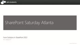 SharePoint Saturday Atlanta