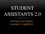 Student Assistants 2.0 - slide 1