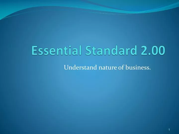 essential standard 2 00