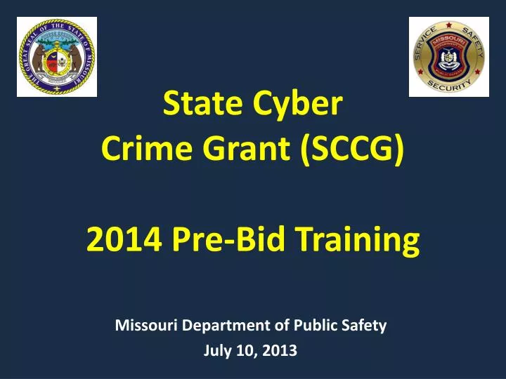 state cyber crime grant sccg 2014 pre bid training