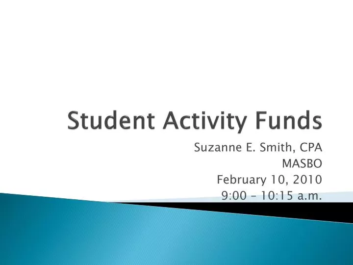 student activity funds