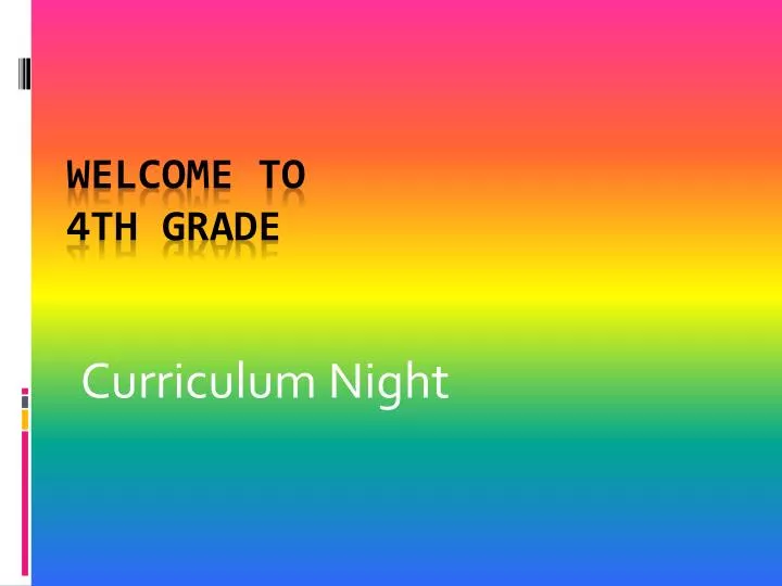 curriculum night