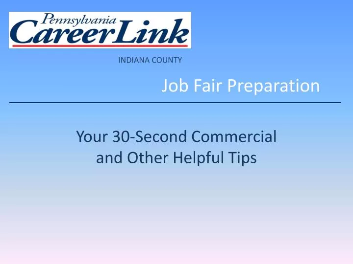 job fair preparation