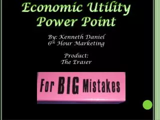 Economic Utility Power Point