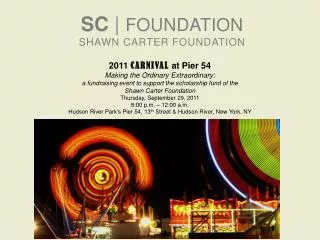 SC | FOUNDATION SHAWN CARTER FOUNDATION