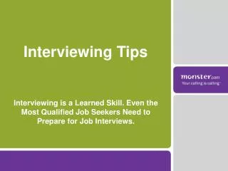 Interviewing Tips