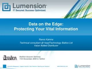 Data on the Edge: Protecting Your Vital Information