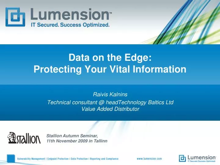 data on the edge protecting your vital information