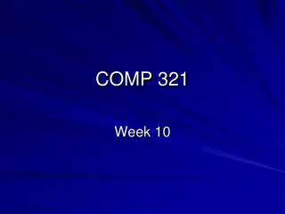 COMP 321