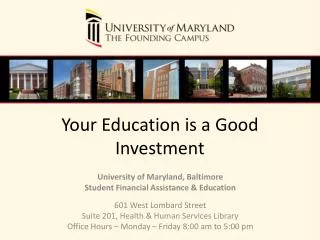 Your Education is a Good Investment