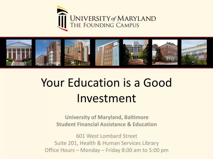 your education is a good investment