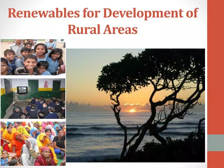 renewables for development of rural areas