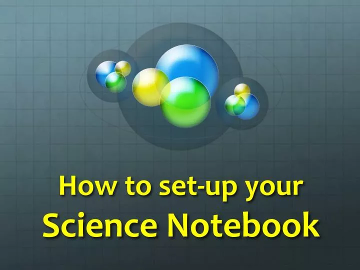 how to set up your science notebook