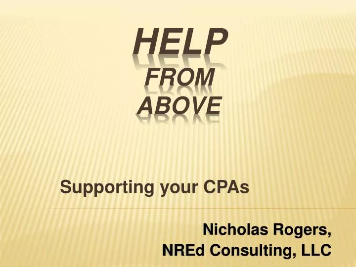 supporting your cpas