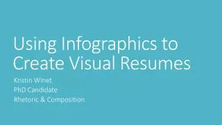 Using Infographics to Create Visual Resumes