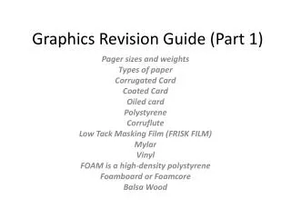 Graphics Revision Guide (Part 1)