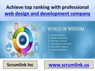 Scrumlink : Web design & development services Companies in USA